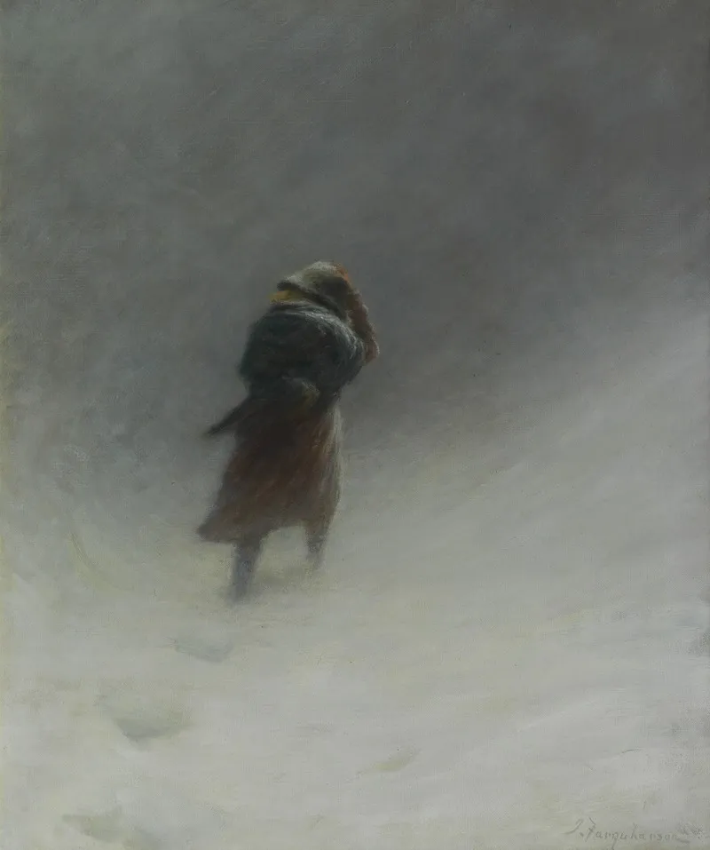 The Blizzard Wall Art by Joseph Farquharson - High-Resolution Digital Print