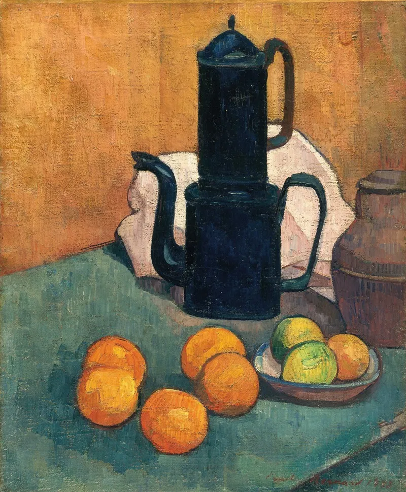 The Blue Coffee Pot Wall Art by Emile Bernard - High-Resolution Digital Print
