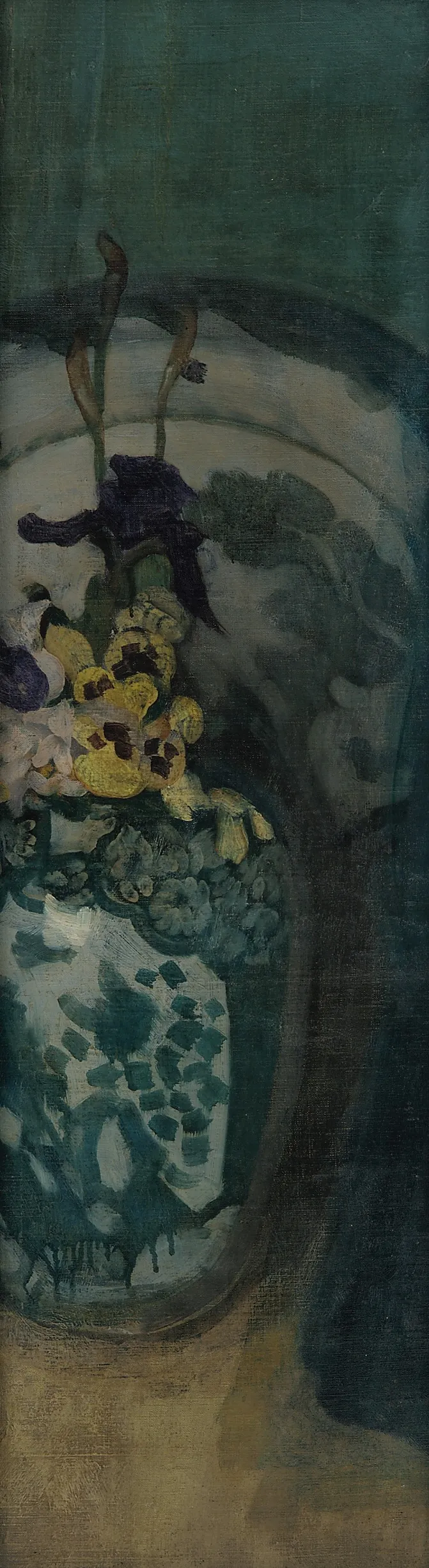 The Blue Girl Fragment Purple And Blue Wall Art by James Abbott McNeill Whistler - High-Resolution Digital Print