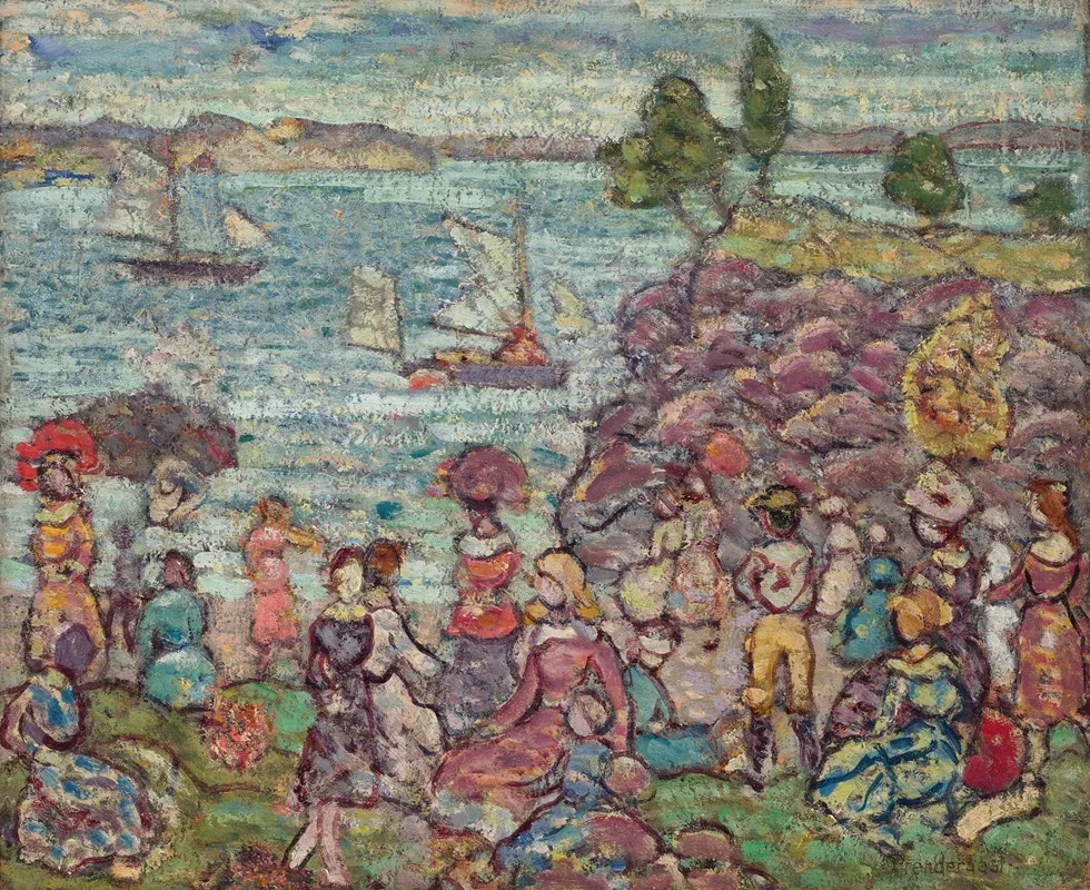 The Boat Race Wall Art by Maurice Prendergast - High-Resolution Digital Print