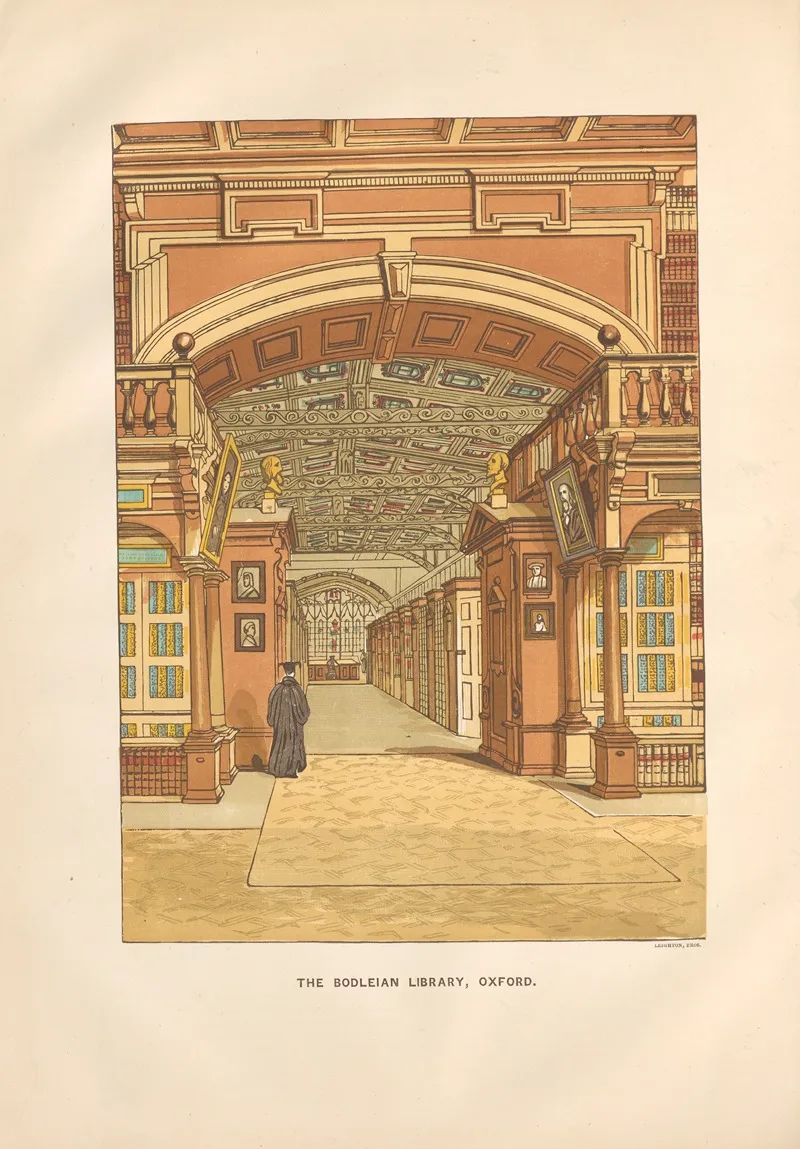 The Bodleian Library Oxford Wall Art by Charles Knight - High-Resolution Digital Print