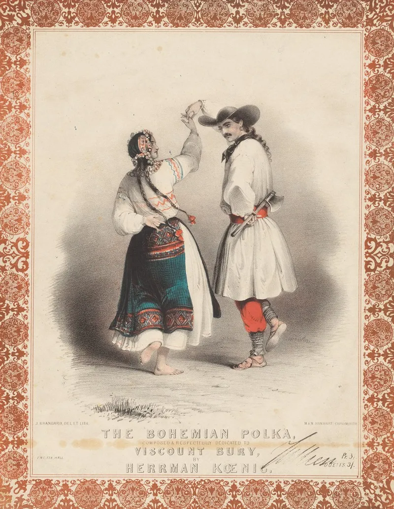 The Bohemian Polka Composed Respectfully Dedicated To Viscount Bury By Herrman Koenig Wall Art by John Brandard - High-Resolution Digital Print