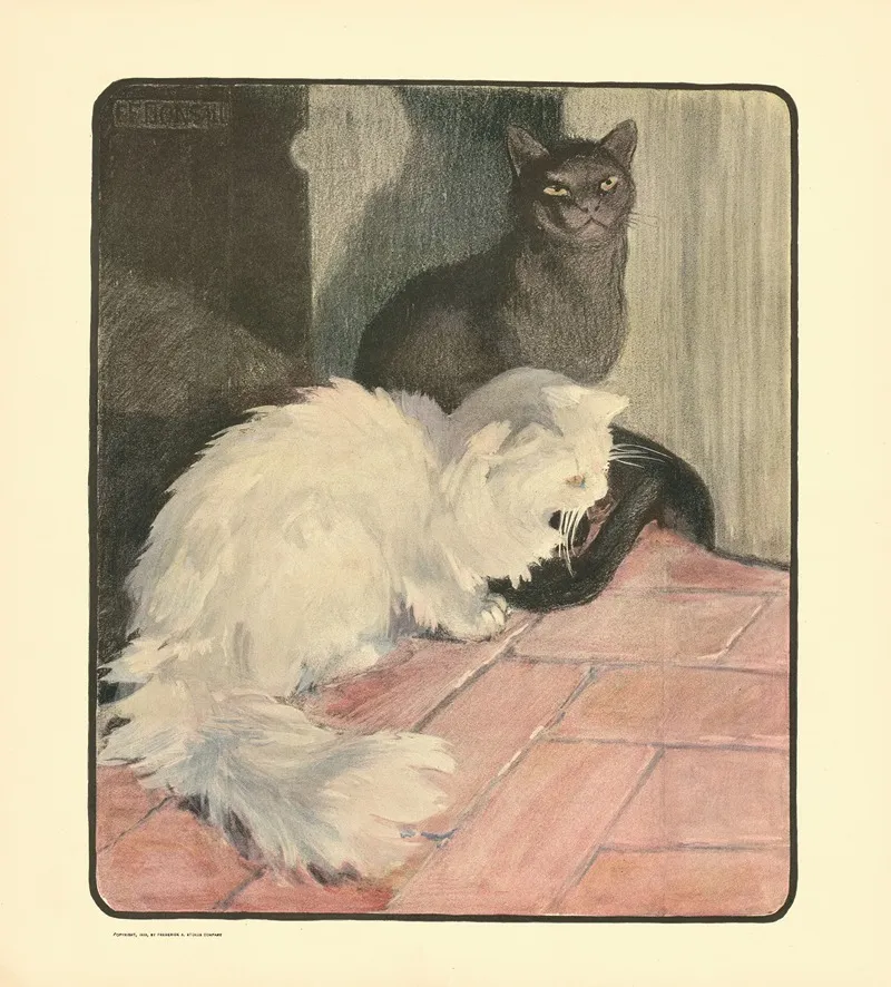 The Book Of The Cat Pl 1 Wall Art by Elizabeth Fearne Bonsall - High-Resolution Digital Print