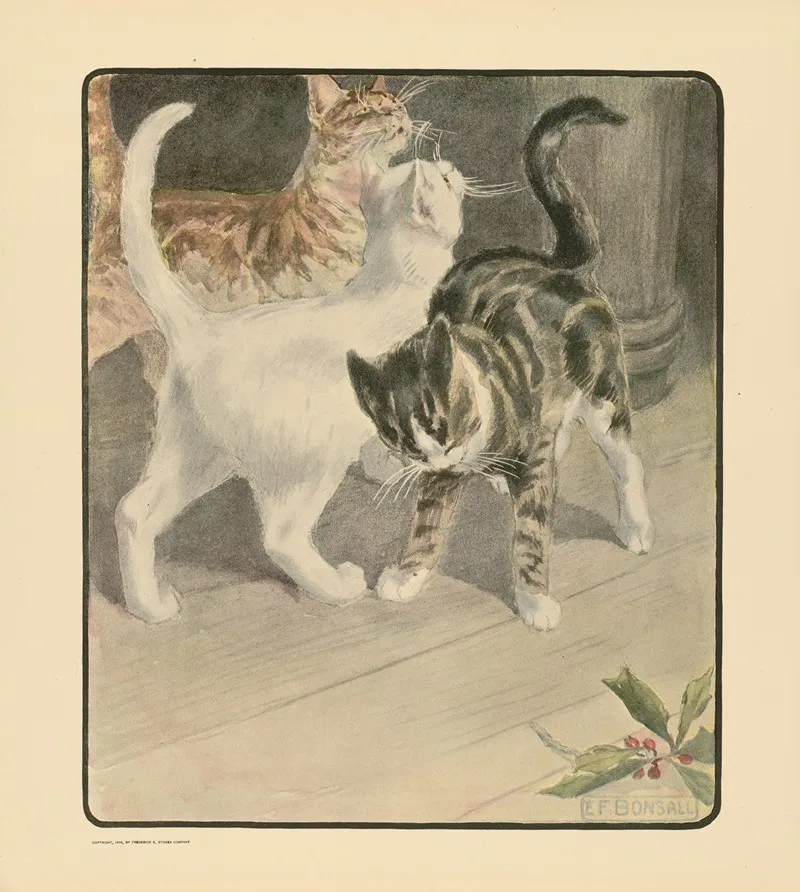 The Book Of The Cat Pl 6 Wall Art by Elizabeth Fearne Bonsall - High-Resolution Digital Print