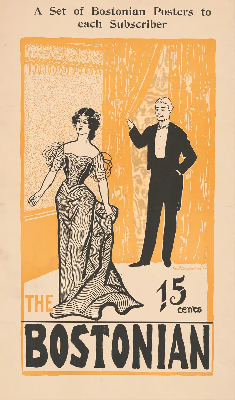 The Bostonian A Set Of Bostonian Posters To Each Subscriber by Arthur Garfield Learned - High-Resolution Digital Print