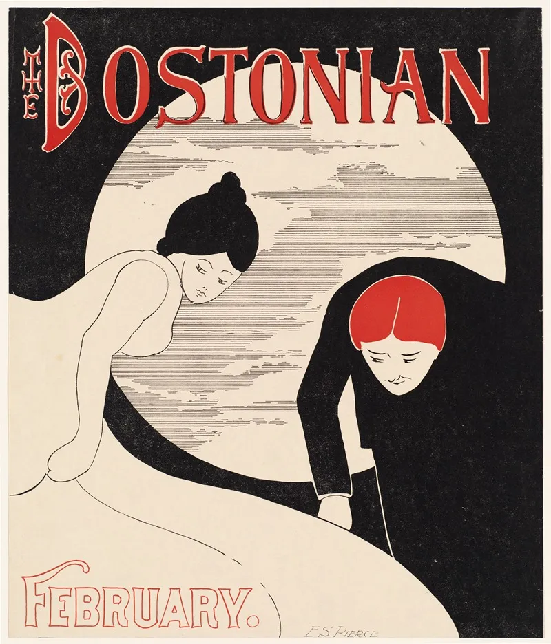 The Bostonian February Wall Art by E. S. Pierce - High-Resolution Digital Print