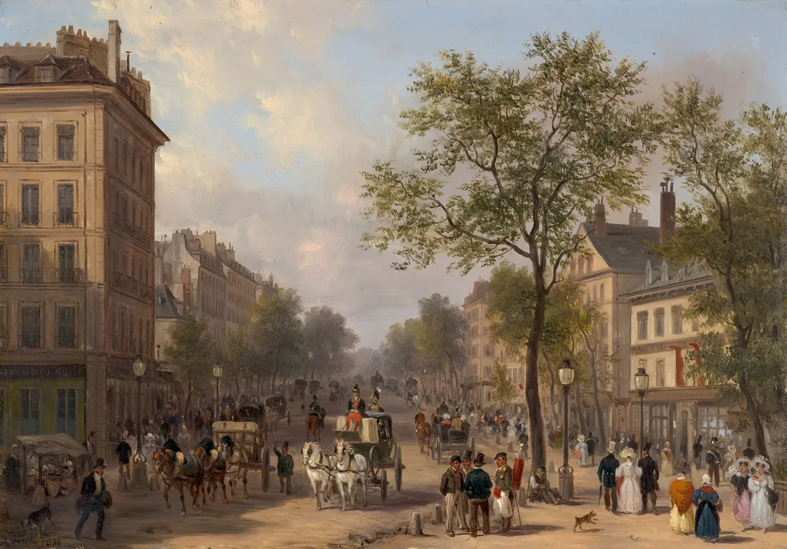 The Boulevard Des Italiens Paris