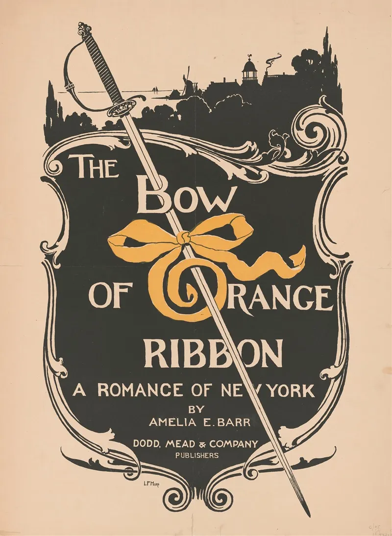The Bow Of Orange Ribbon Wall Art by Louis Frederick Hurd - High-Resolution Digital Print