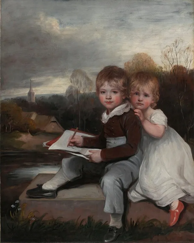 The Bowden Children Wall Art by John Hoppner - High-Resolution Digital Print