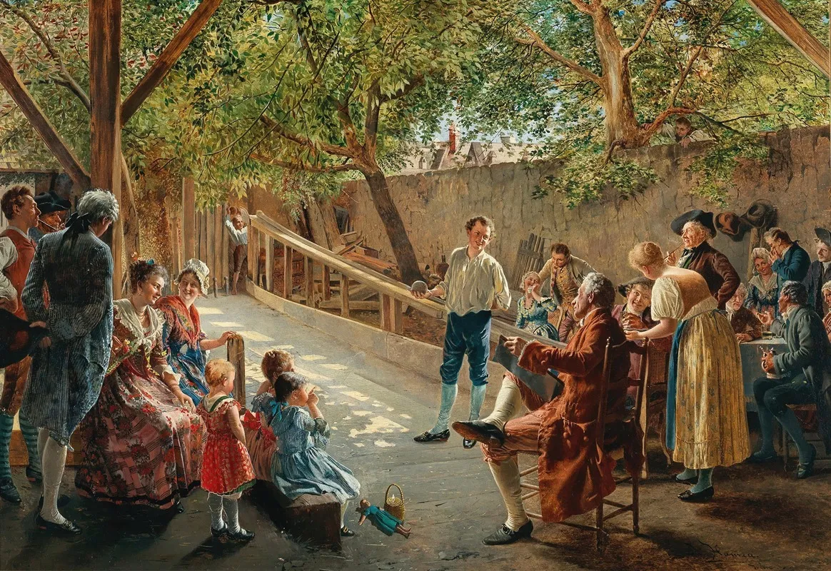 The Bowling Alley Wall Art by Johann Hamza - High-Resolution Digital Print