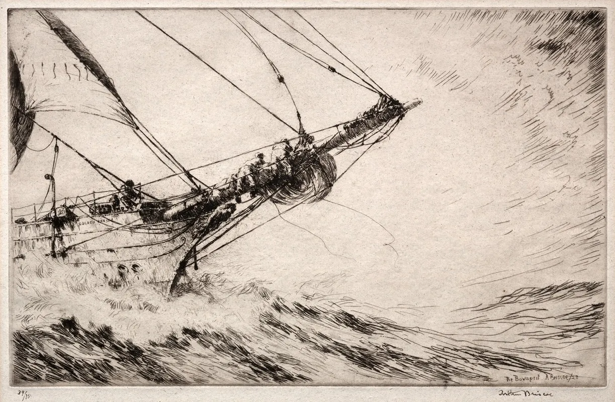 The Bowsprit Wall Art by Arthur John Trevor Briscoe - High-Resolution Digital Print