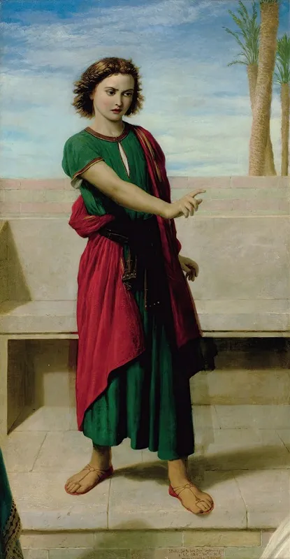 The Boy Daniel Condemning The False Elder Wall Art by John Rogers Herbert - High-Resolution Digital Print