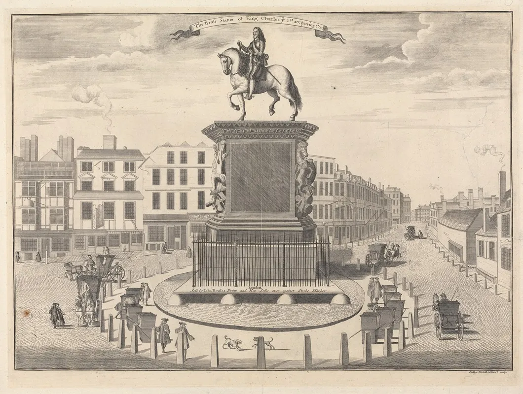 The Brass Statue Of King Charles I At Charing Cross Wall Art by Sutton Nicholls - High-Resolution Digital Print