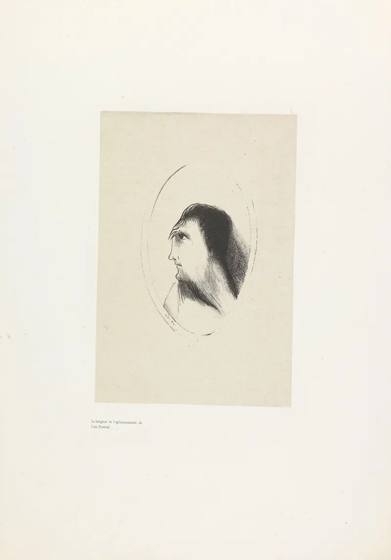 The Breadth And Flatness Of The Frontal Bone 2 Wall Art by Odilon Redon - High-Resolution Digital Print