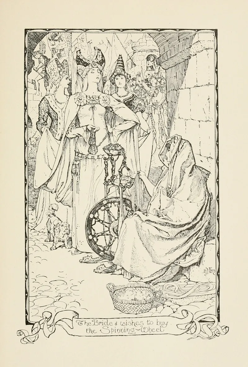 The Bride Wishes To Buy The Spinning Wheel