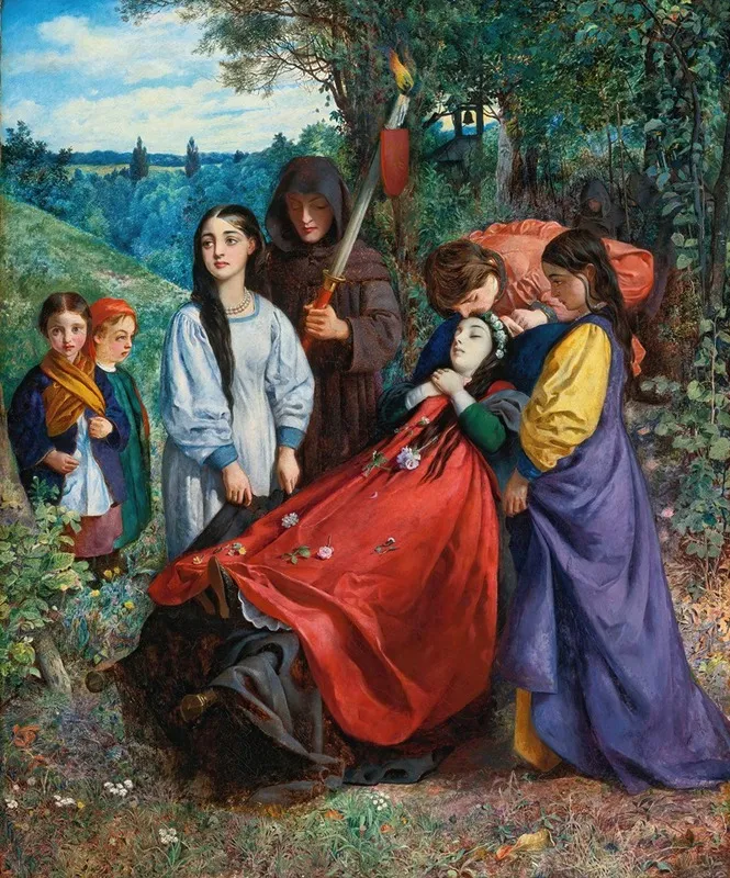 The Brides Burial Wall Art by George Adolphus Storey - High-Resolution Digital Print