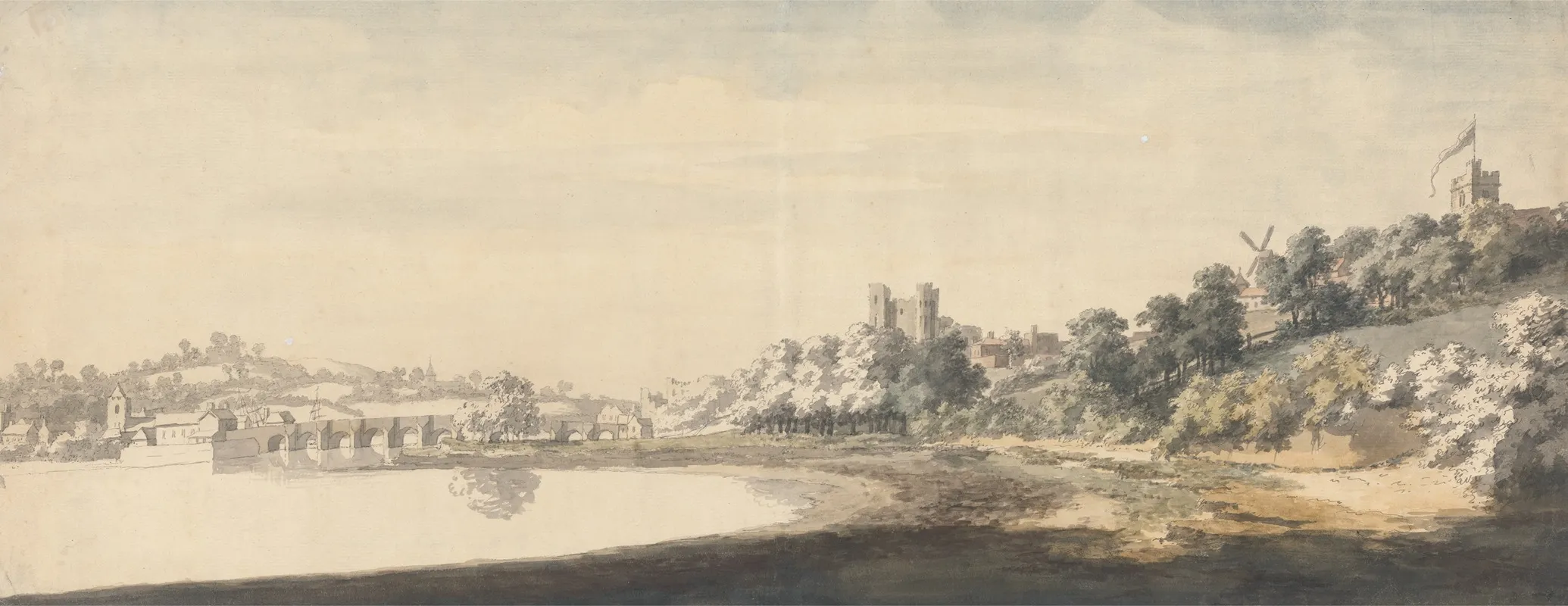 The Bridge And Castle At Rochester Wall Art by Jonathan Skelton - High-Resolution Digital Print
