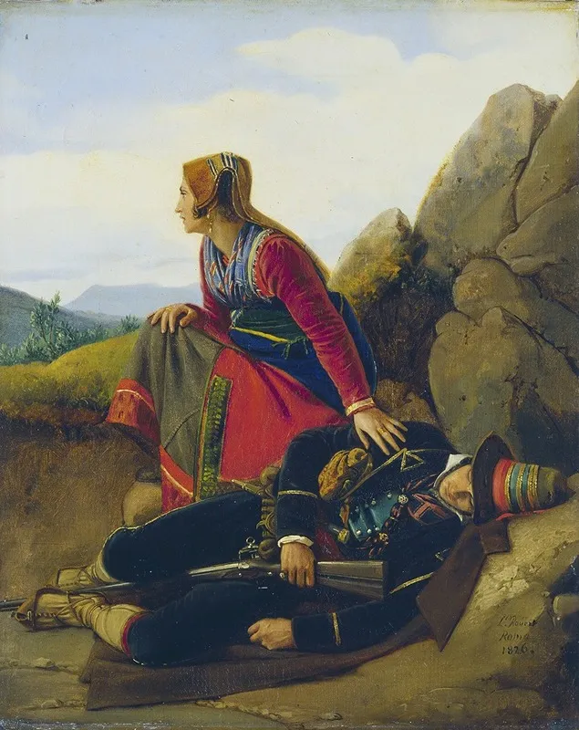 The Brigand Asleep Wall Art by Louis Léopold Robert - High-Resolution Digital Print