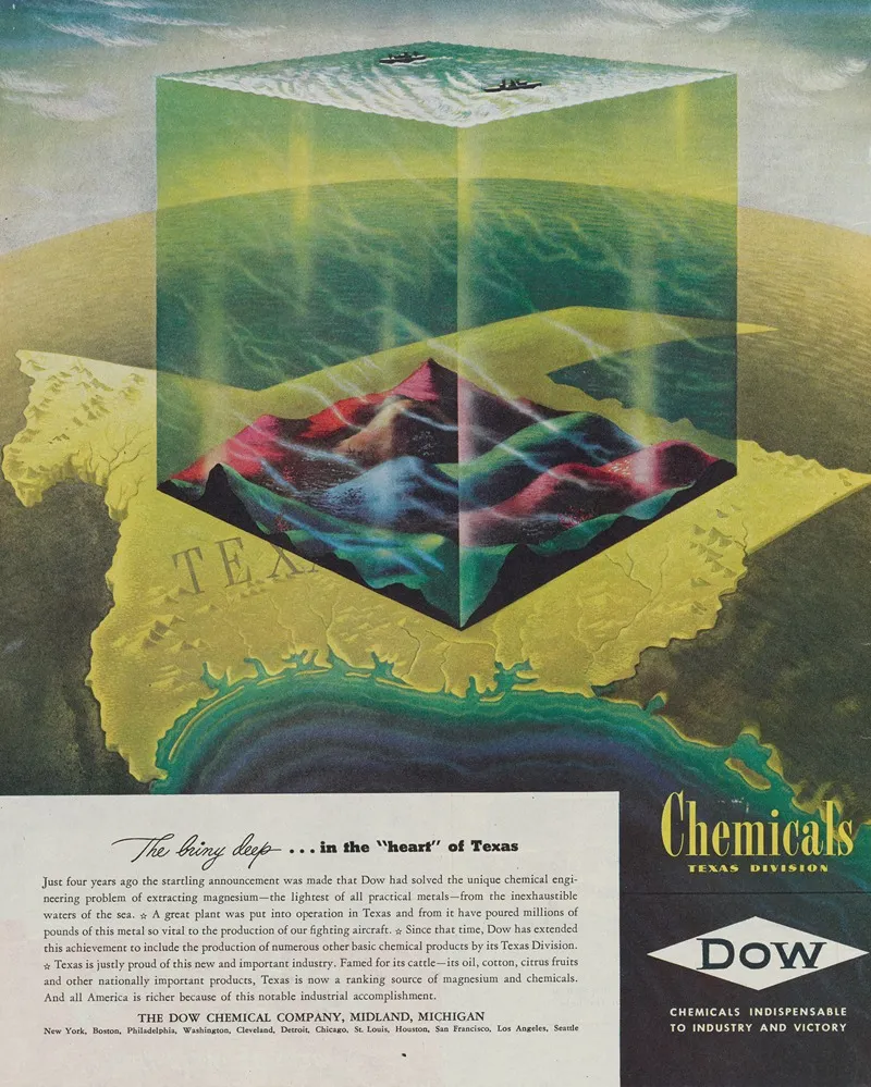 The Briny Deep In The Heart Of Texas Advertisement For Dow Chemicals Texas Division