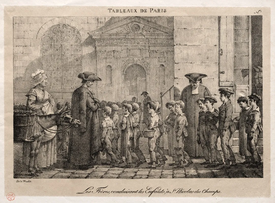 The Brothers Conducting The Children To St Nicholas Of The Fields