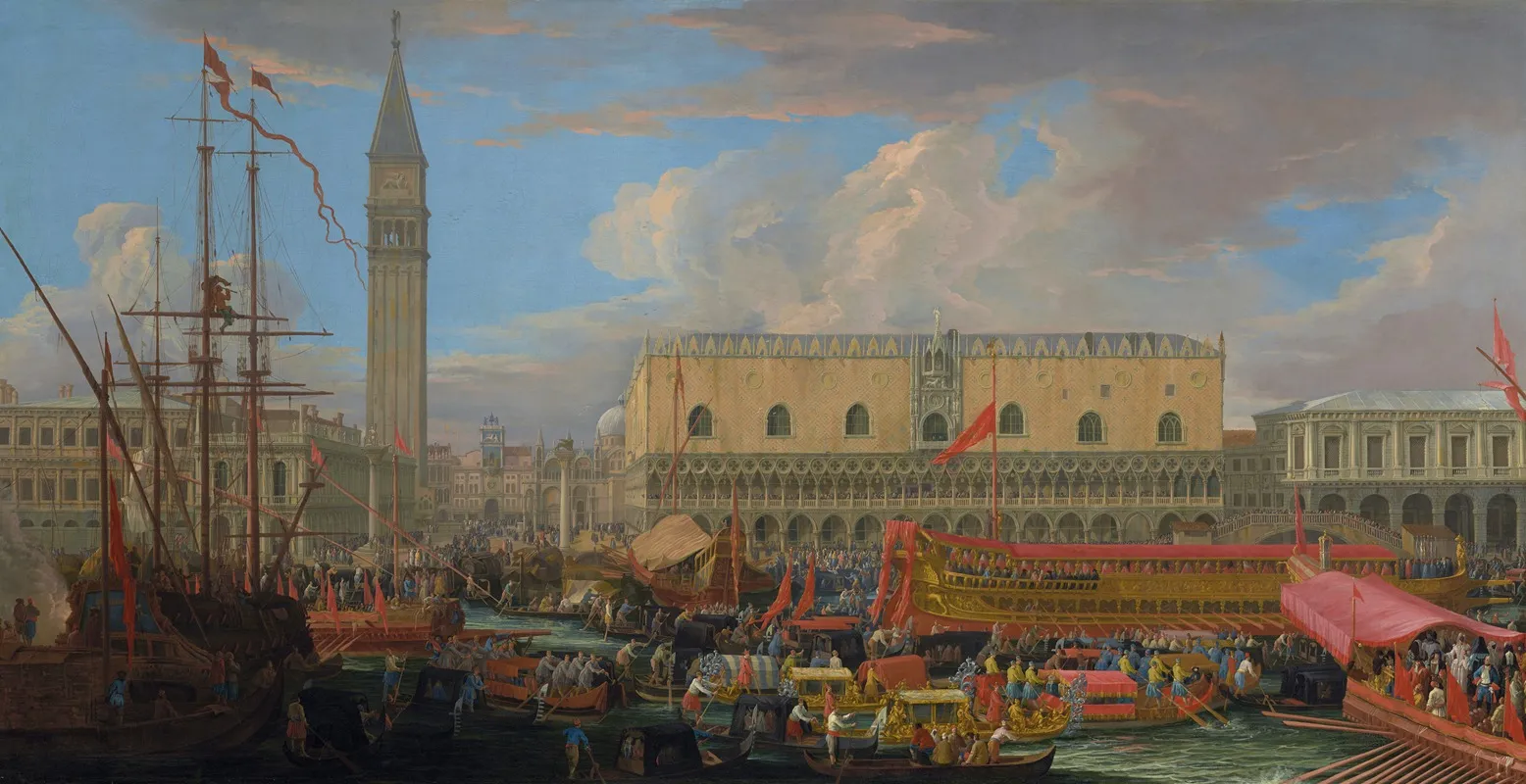 The Bucintoro Departing From The Bacino Di San Marco