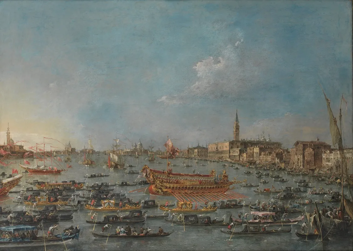 The Bucintoro Festival Of Venice Wall Art by Francesco Guardi - High-Resolution Digital Print