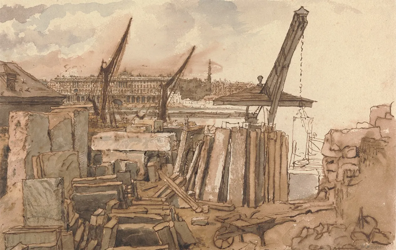 The Building Of Waterloo Bridge