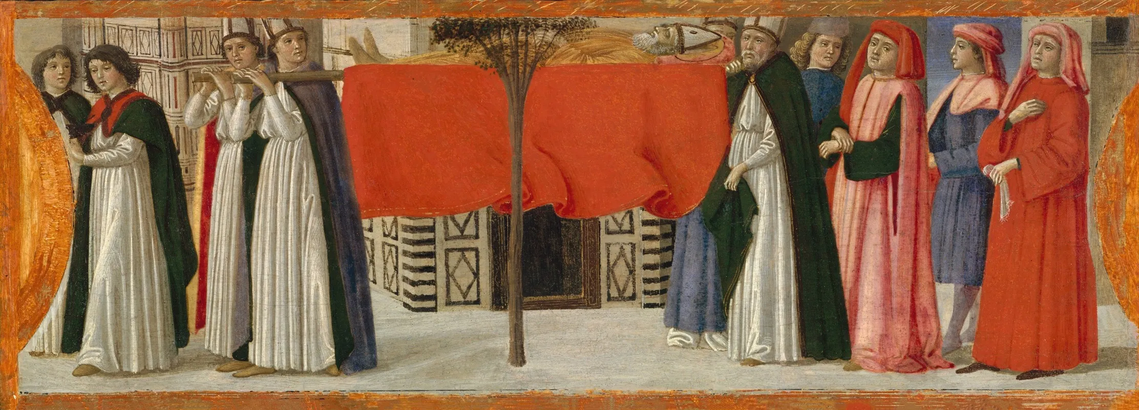 The Burial Of Saint Zenobius Wall Art by Davide Ghirlandaio - High-Resolution Digital Print