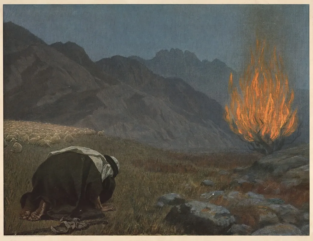 The Burning Thorn Bush Wall Art by Gebhard Fugel - High-Resolution Digital Print