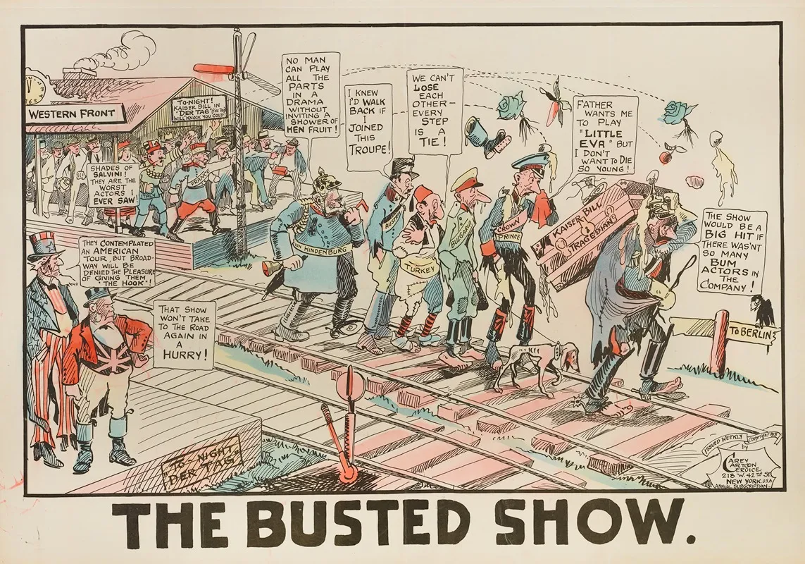 The Busted Show Wall Art by Carey Cartoon Service - High-Resolution Digital Print
