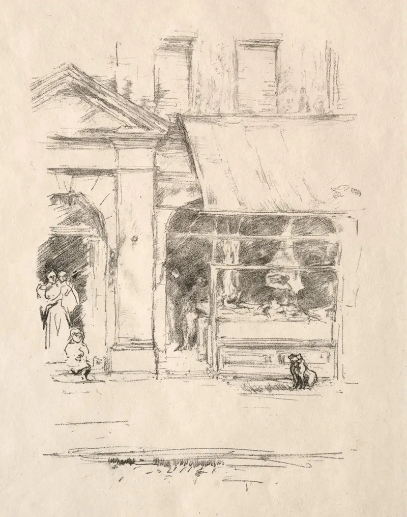 The Butchers Dog Wall Art by James Abbott McNeill Whistler - High-Resolution Digital Print
