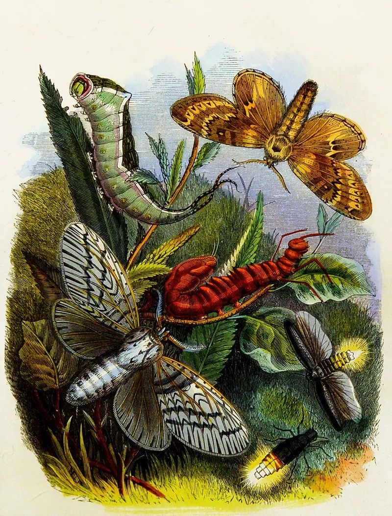 The Butterfly Vivarium Or Insect Home Pl 4 Wall Art by Henry Noel Humphreys - High-Resolution Digital Print