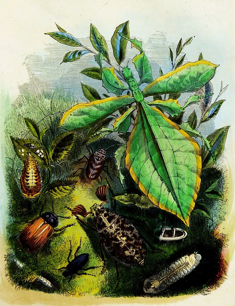 The Butterfly Vivarium Or Insect Home Pl 6 Wall Art by Henry Noel Humphreys - High-Resolution Digital Print