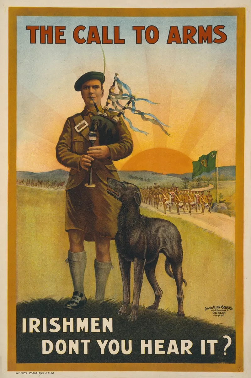 The Call To Arms Irishmen Dont You Hear It Wall Art by David Allen &amp; Sons - High-Resolution Digital Print
