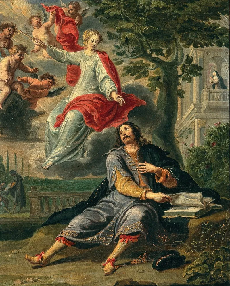 The Calling Of Saint Augustine Wall Art by Willem van Herp - High-Resolution Digital Print