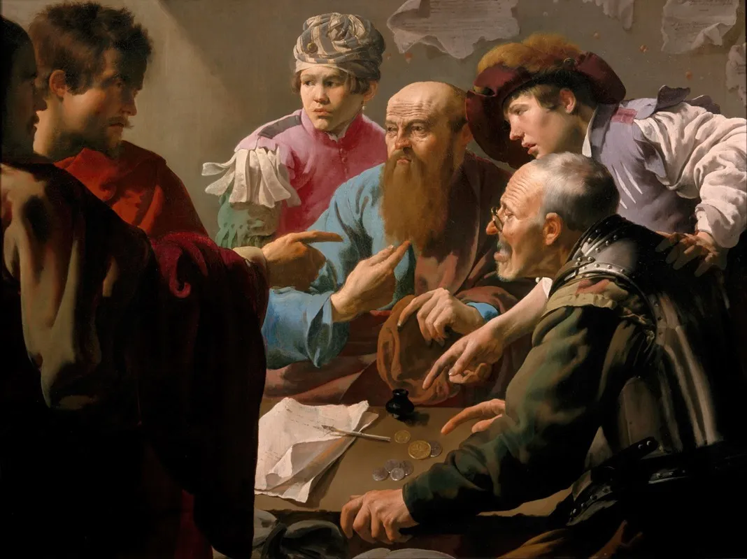 The Calling Of Saint Matthew 2 Wall Art by Hendrick Ter Brugghen - High-Resolution Digital Print