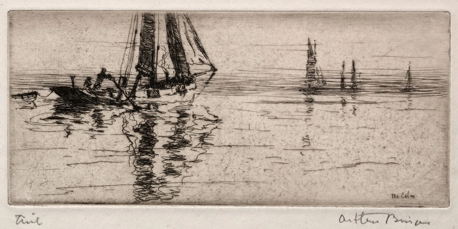 The Calm Wall Art by Arthur John Trevor Briscoe - High-Resolution Digital Print