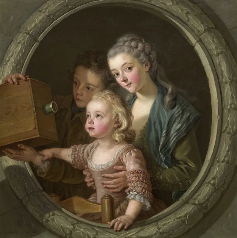 The Camera Obscura Wall Art by Charles Amédée Philippe Van Loo - High-Resolution Digital Print