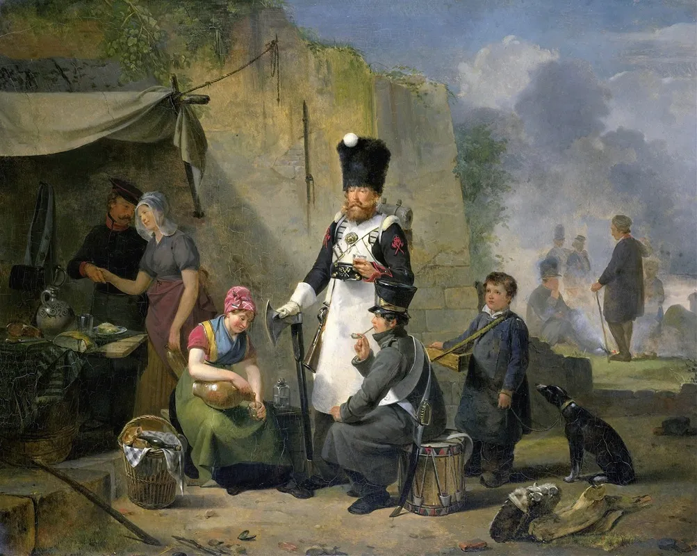 The Camp Follower Wall Art by Anthonie Constantijn Govaerts - High-Resolution Digital Print