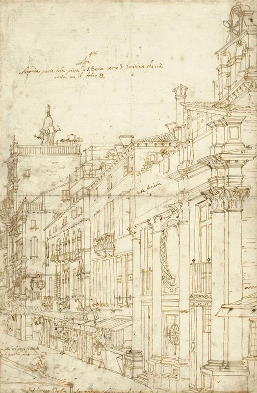The Campo S Basso The North Side With The Church Wall Art by Canaletto - High-Resolution Digital Print