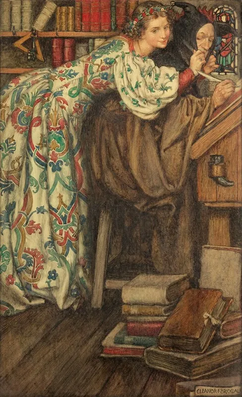 The Cap That Fits Wall Art by Eleanor Fortescue-Brickdale - High-Resolution Digital Print