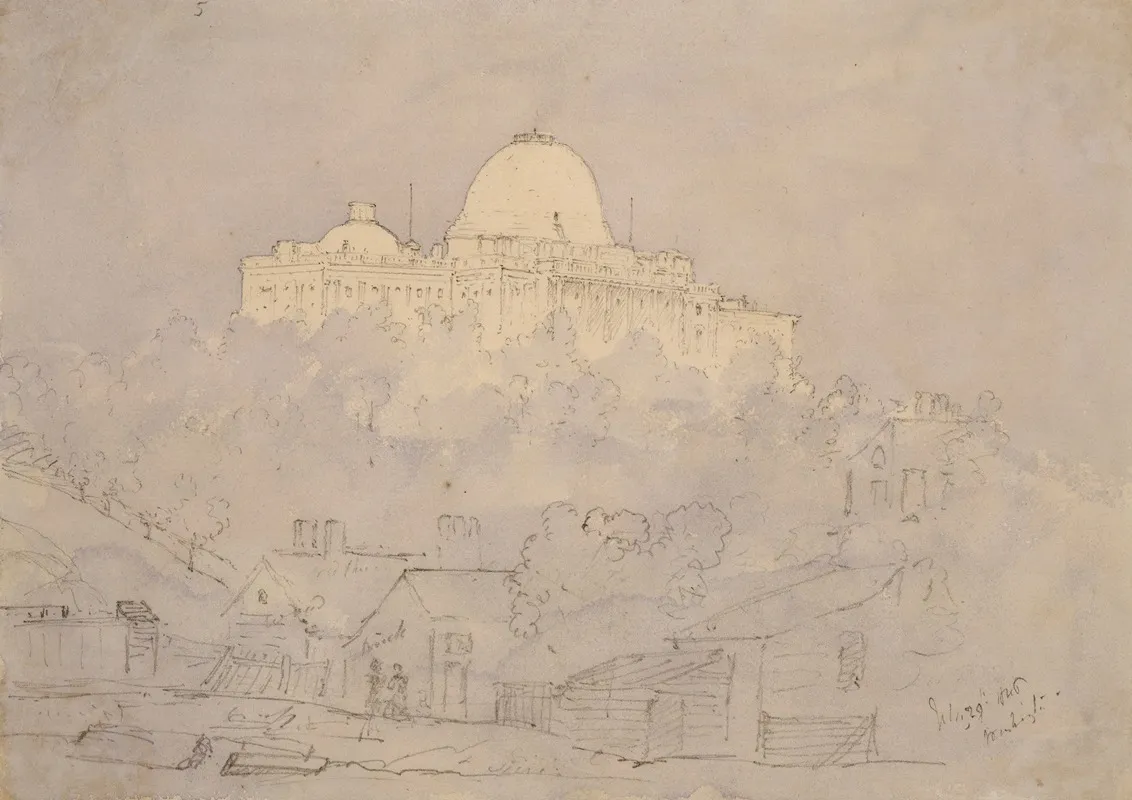 The Capitol From The Railway Station Washington U S July 29 1846