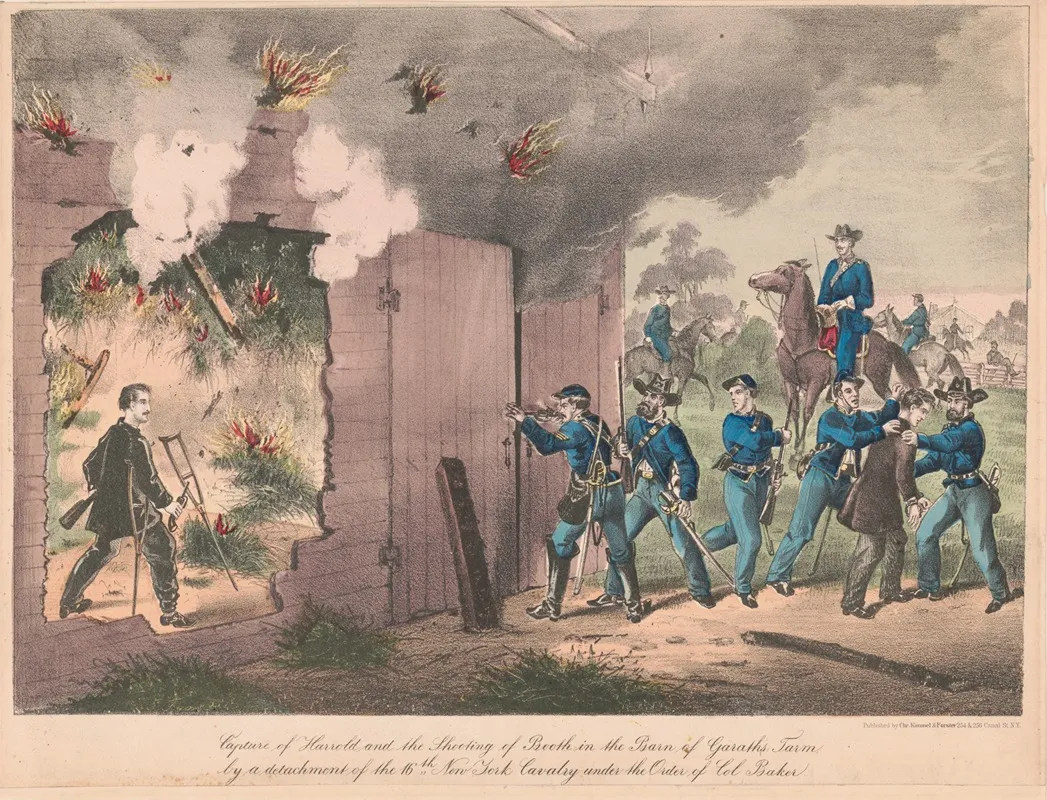 The Capture And Shooting Of Booth In The Barn Of Garaths Farm Wall Art by Kimmel & Forster - High-Resolution Digital Print