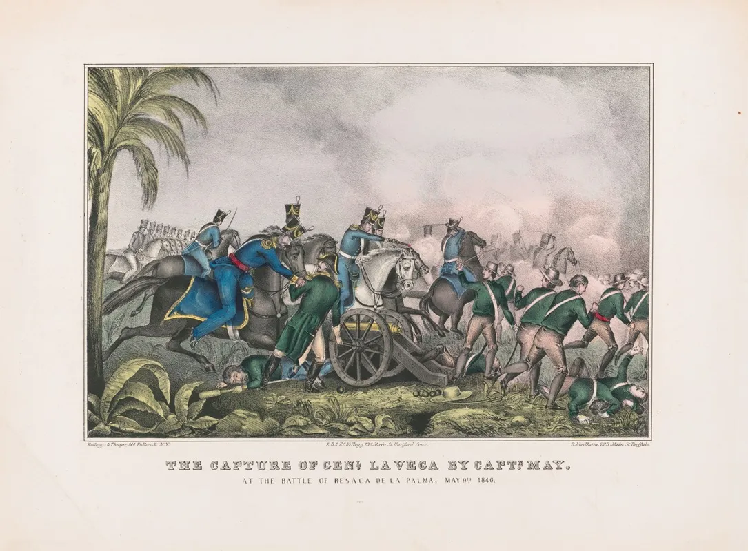 The Capture Of General La Vega By Captain May Wall Art by E.B. &amp; E.C. Kellogg - High-Resolution Digital Print