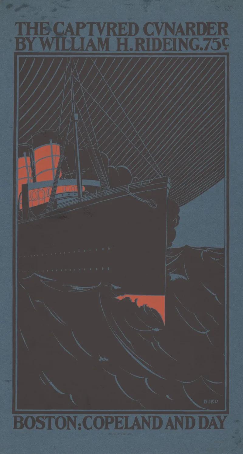 The Captured Cunarder By William H Rideing Wall Art by Elisha Brown Bird - High-Resolution Digital Print