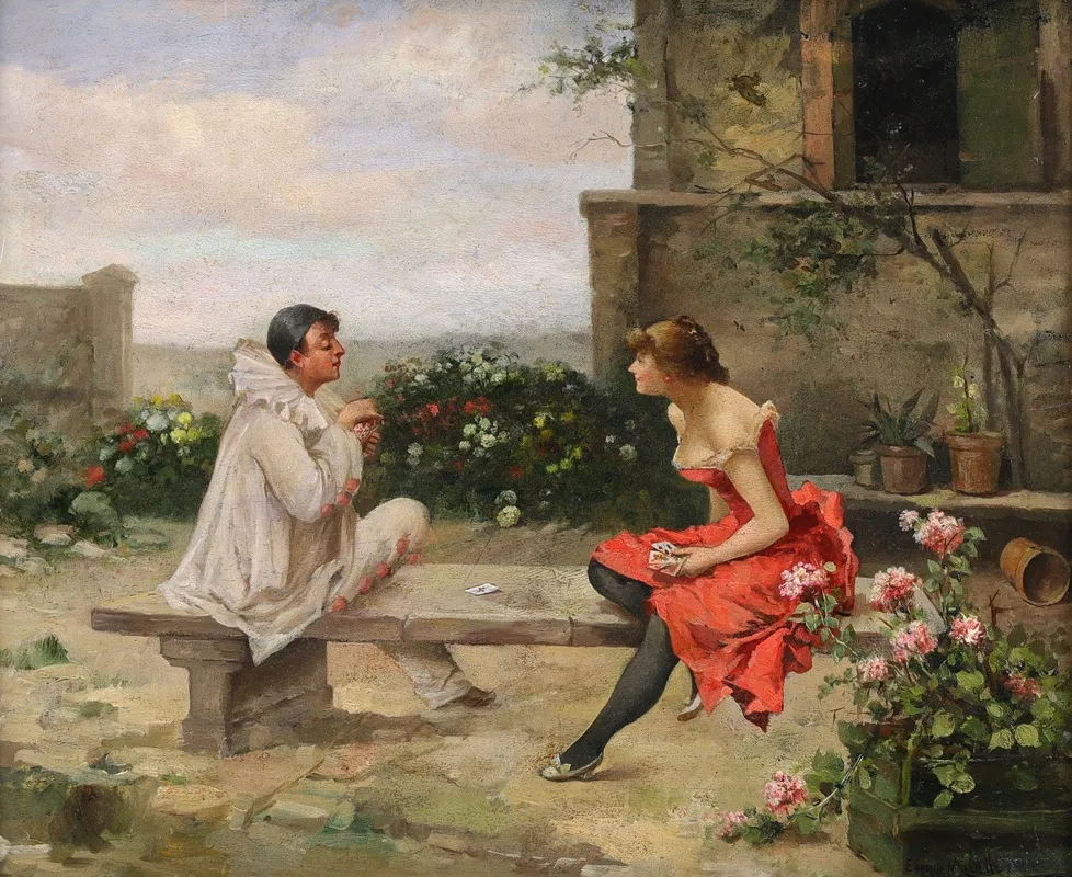 The Card Game 4 Wall Art by Enrique Miralles Darmanin - High-Resolution Digital Print