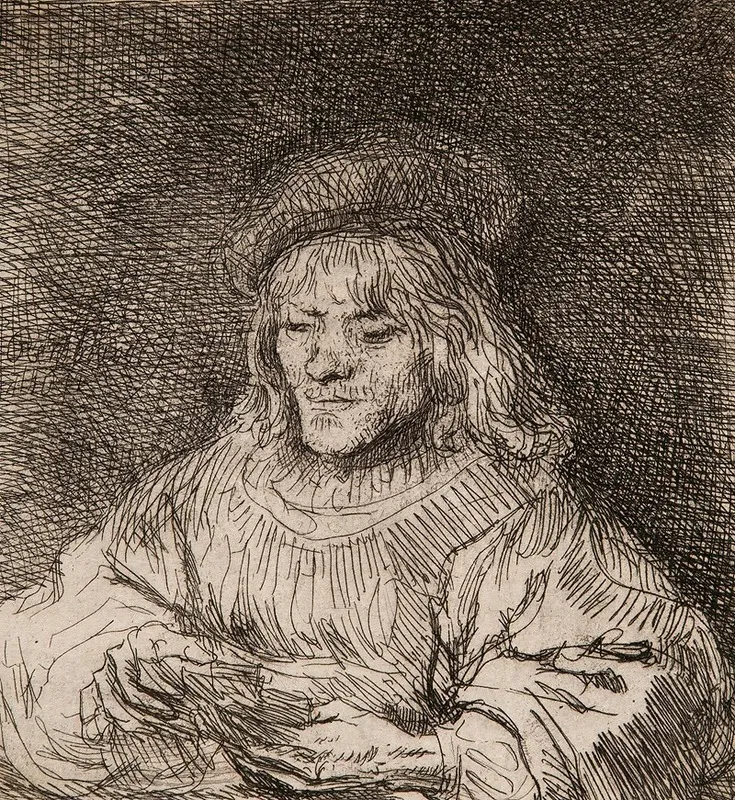 The Card Player Wall Art by Rembrandt van Rijn - High-Resolution Digital Print