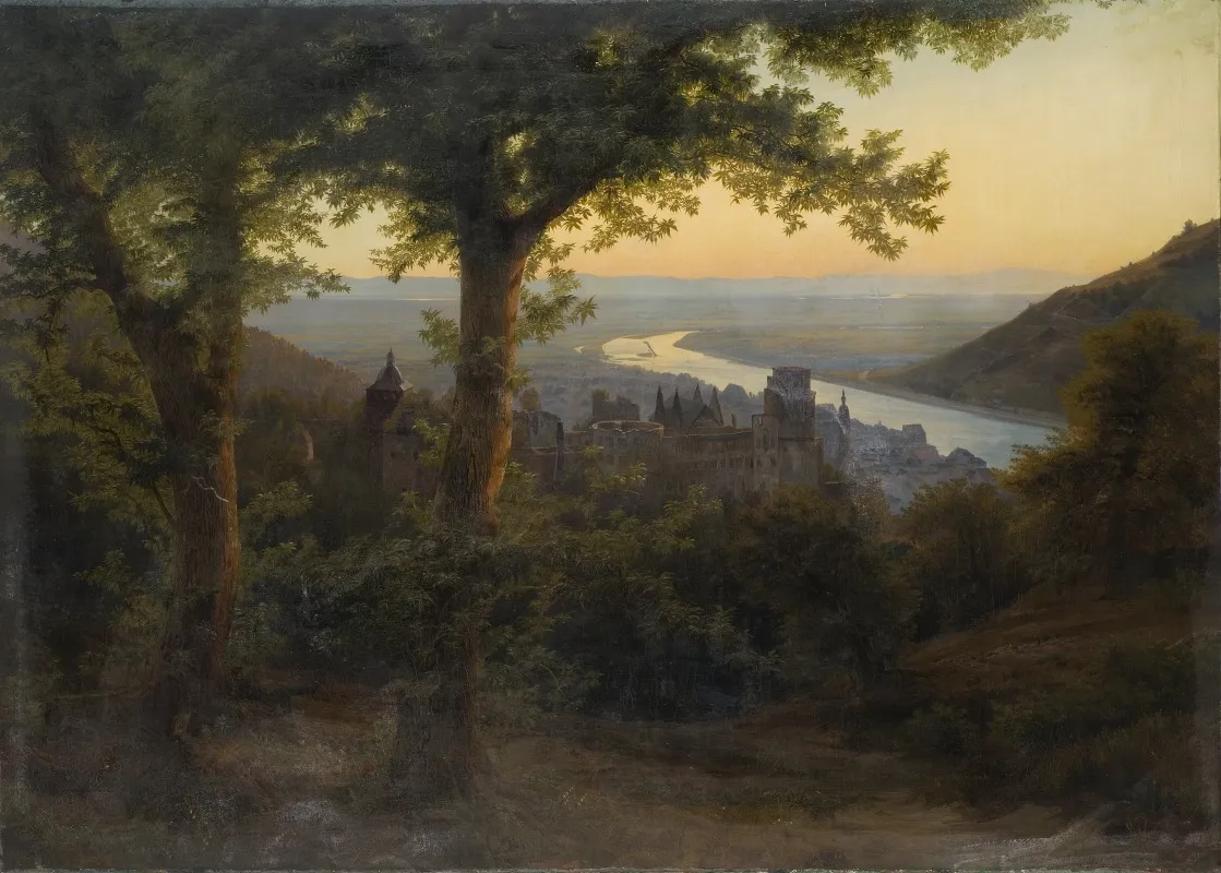 The Castle Of Heidelberg Wall Art by Carl Dahl - High-Resolution Digital Print
