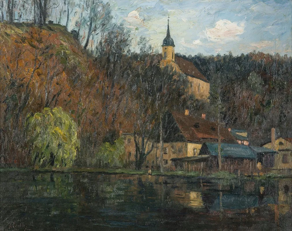 The Castle Pond In Tharandt