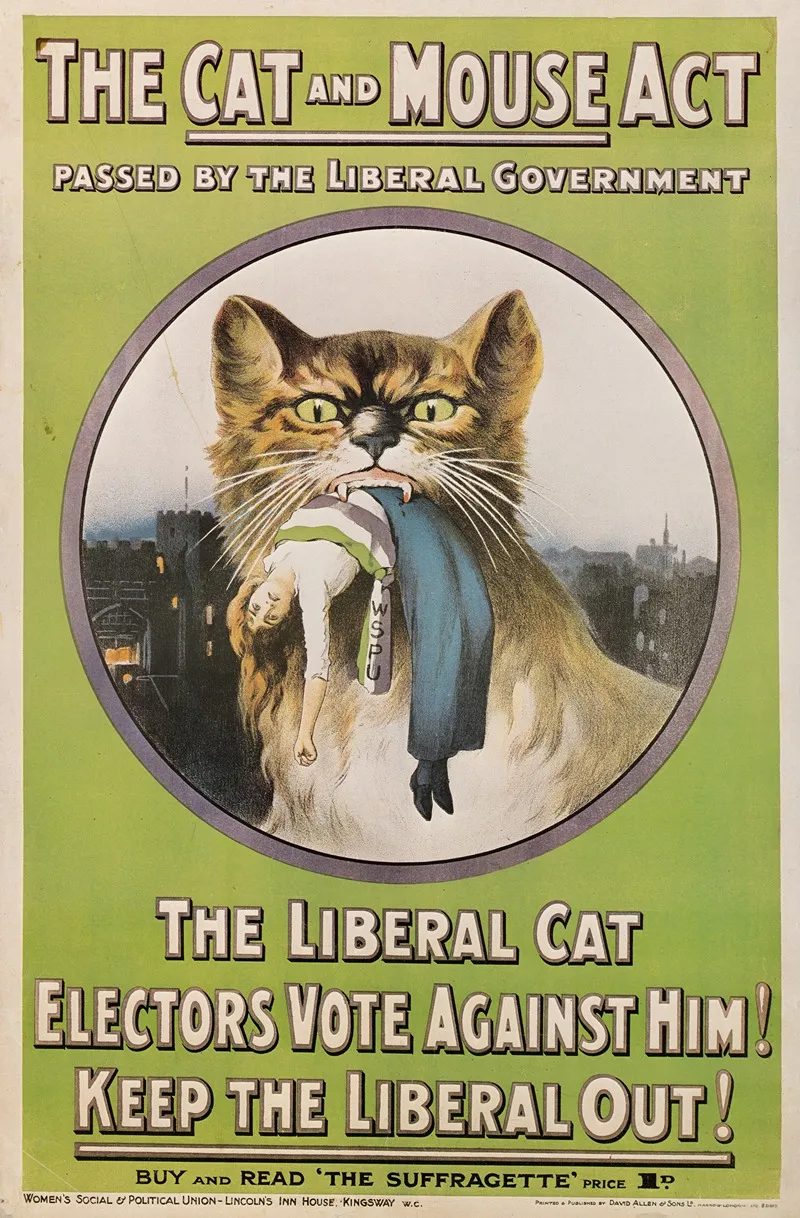 The Cat And Mouse Act Passed By The Liberal Government Buy And Read The Suffragette Wall Art by Anonymous - High-Resolution Digital Print
